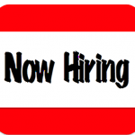 Now hiring sign