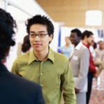 People at a job fair