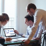 business team working