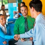People at a job fair