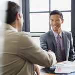 Veteran interviewing for a job