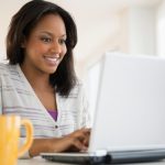 woman writing cover letter