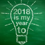 "2018 is my year to" in lightbulb shape