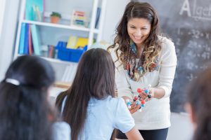teacher in front of class