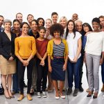 Diverse crowd of people