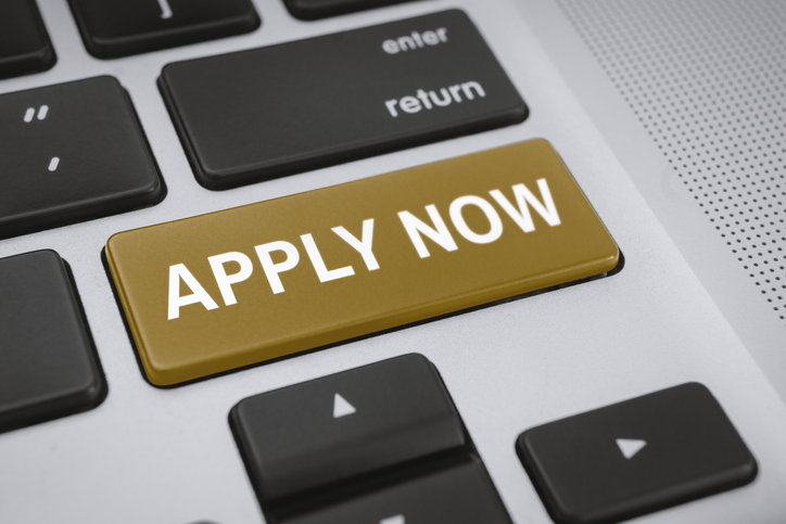 Apply now key on keyboard